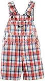OshKosh B'gosh Plaid Shortall (Baby) - Red/White-12 Months by OshKosh B'gosh [並行輸入品]