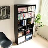 多目的ラック ラック 本棚 収納棚 書棚 本収納 壁面収納 幅90cm ダークブラウン TIP0120DBR