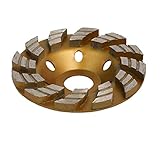 uxcell 粉砕カップホイール サンディング研磨ディスク 外径100mm 12T ゴールドトーン