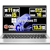 【整備済み品】 ノートパソコン Probook 430 G8 13.3インチ Core i5-1135G7 第11世代 Windows11 Office 2021搭載 Wi-Fi type-C (SSD:512GB メモリ:16GB)