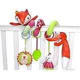 ancaixinレッドフォックスRattleスパイラルおもちゃfor赤ちゃん幼児ベビーカーベビーベッドDecoration