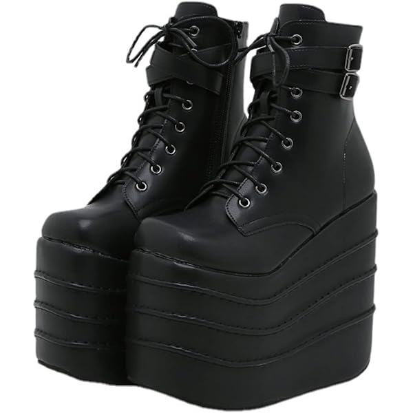 Amazon.co.jp: [WYGQ] 【即納】20cmスーパーヒール 厚底ブーツ 厚底