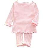 Snoneパジャマ 子供 キッズ ベビー ボーダー 長袖 フリル 上下 セット かわいい 子供 ルームウェア 普段着