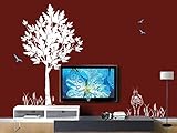 Pop Decors PT-0014-Vb Beautiful Wall Decal Tree and Zebra [並行輸入品]