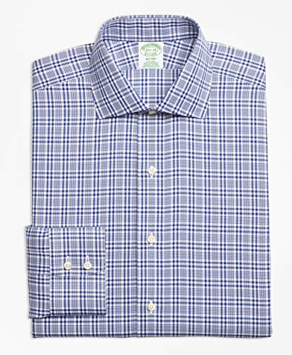 Mua Brooks Brothers ブルックス ブラザーズ オンライン限定アウトレット ラグジュアリー ノンアイロン グレンチェック ドレスシャツ Milano Fit ダークブルー 14 1 2 31 Tren Amazon Nhật Chinh Hang Fado