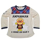 アンパンマン 長袖Tシャツ フェイクレイヤードタイプ 男の子 女の子 ANPANMAN 春物 fo-oa3587 90cm アイボリー