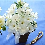 お供え 花 アレンジメント『AA』弔電 家族葬の花 フラワー 生花 供花 16時〆即日発送可能(日曜除く),白（49日までは白が無難です）
