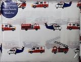 Authentic Kids 4 Piece FULL Sheet Set Emergency Responder Vehicles Ambulance Helicopter Fire Truck [