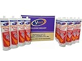 V-TECH All Purpose Sealant VT-201 (Black) Wood Craft, Acid, Fast Drying, Waterproof (24 Pack)