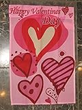 12X18 Happy Valentine'S Valentines Day Cartoon Heart Sleeved Garden 12X18 Flag [並行輸入品]
