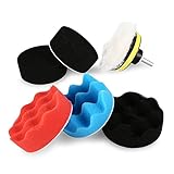 スポンジホイールウールボールカー美容研磨ディスクワックスディスクセットフラット波研磨ホイール4インチ8