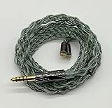 【BIGMANGO-暁】2pin4.4mm銀メッキケーブル 2pinリケーブル 4芯イヤホンアップグレードケーブル 4.4mm交換ケーブル (2pin4.4mm)