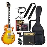 PhotoGenic エレキギター 初心者入門エントリーセット LPタイプ LP-260/HB ハニーバースト [ソフトケース/シールド/アンプ/チューナー/ストラップ/ピック/ピックケース/弦/ワインダー/教則DVD/調整用レンチ付属]