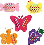 趣味のフェルトキット セット 手芸 キット モンテッソーリ 格子編み ハンドメイド DIY (5種セットB)