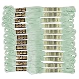 DMC 25番糸 刺繍糸 12束入 #955 グリーン系 DMC25B