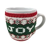 Extra Large醜いクリスマスセーターコーヒーマグ赤と緑