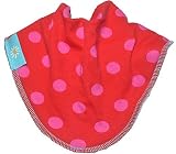 Cornish Daisy Red with Pink Spots Spot Dribble Bib by Cornish Daisy