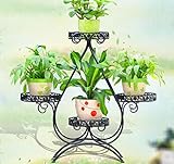 アイロンフラワーフレームリビングルームフラワーポットラックバルコニーフラワーシェルフ ( 色 : #2 )