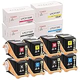 【横トナ】エプソン(EPSON)用 LPC3T35 互換トナーカートリッジ 4色×2セット (ブラック シアン マゼンタ イエロー) 残量表示対応 対応機種：LP-S6160 LP-S6160C0 LP-S6160R1 LP-S6160R2 LP-S616C8 LP-S616C9