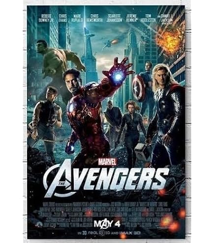Amazon.co.jp: 【フレーム付-黒-】 映画ポスター アベンジャーズ