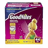 GoodNites女の子のための青少年のパンツ/ Youth Pants for Girls、ディズニー・フェアリーズ Disney Fairies、Size S-M [並行輸入品]