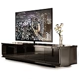 タンスのゲン テレビ台 完成品 幅150cm 鏡面ローボード NEW ゴッド ブラック 01070300 BK