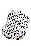 4-in-1 Baby Car Seat Cover - Versatile, Stretchy Fabric Canopy - Shopping Cart or Breastfeeding Cove