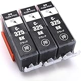 キヤノン Canon インクカートリッジ325 canonインク325 互換インク BCI-325XL ブラック プリンターインク マルチパック 増量版/純正 レベル/大容量 ICチップ残量表示機能PIXUS MG8230 MG8130 MG6230 MG6130【DreamParty】 (大容量ブラック3本セット) dp917