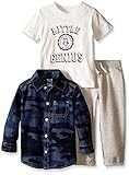 Carter's Baby Boys' 3 Piece Print Top Set (Baby) - Little Genius - 9 Months [並行輸入品]