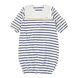 (チャックルベビー) chuckle BABY * ボンシュシュ * ボーダー 新生児ツーウェイオール ブルー 50-60cm P5540-00-31