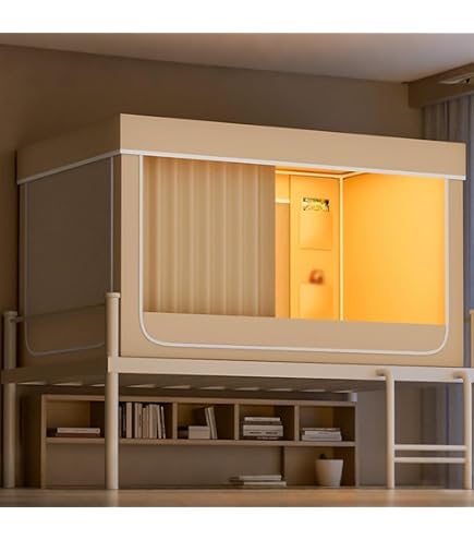 Amazon｜Kirnuo蚊帳 学生寮 シングルベッド プライバシーテント