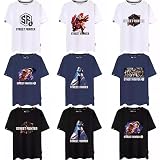 Tシャツ ストリートファイター６ キャミィ 半袖 eスポーツ 対戦型戦闘ゲーム メンズ レディース 半袖 日常服 記念シャツ 応援服 アニメ グッズ 衣装 綿 柔らかい 通気性 スポーツ 快適 アニメ プレゼント 男女兼用 非公式 (13,XL)