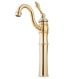 Kingston Brass KB3422AL ビクトリア朝風洗面台蛇口 6-1/8インチ 光沢仕上げ