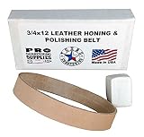 3/4"x12" Leather Honing & Polishing Belt - Strop Fits Ken Onion Work Sharp [並行輸入品]