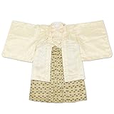 えくぼちゃん(ekubochan) 日本製 かんたん 袴 の 着物3点セット (クリーム)
