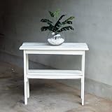 リサイクルウッド　コンソールテーブル　ホワイト