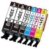 Canon キャノン BCI-331XL (BK/C/M/Y) ＋ BCI-330XL (BK/ブラック)×2 【6本マルチパック】【全色大容量】 最新 互換 インクカートリッジ 《ICチップ搭載・残量表示対応・保証1年》 331 330 331xl 330xl インク BCI-331XL+330XL/5MP 純正と併用可能 (対応機種:PIXUS - TS8530 TS8530BK TS8630BK TS8530RD TS8530WH TS8630RD TS8630WH TS8630 )【STAR JET製】
