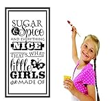 デザインwith Vinyl Rad 737 2 Sugar & Spice Everything Nice That 's What Little Girls Are Made of。。。Teenベ