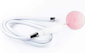 【AQ88】 アクアビュル ボヌール (ホワイト, C.本体+PVCホースセット) Bonheur 5段階モード ファインバブル シャワーヘッド AQUA BULLE 日本製