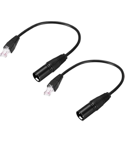 Amazon.co.jp: GELRHONR XLR 3ピン - RJ45メスアダプターケーブル、XLR