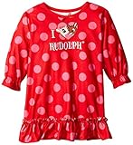Rudolph the赤Nosed Reindeer Baby Girls Love カラー: レッド