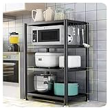 メタルラック スチールラック 棚 ラック 幅75 スチールシェルフ 棚 スリム 組立簡単 スチールラック 奥行35 ラミネート キッチン 3段 4段 5段 ブラック 高さ調整可能 棚 収納棚 倉庫 ガラージ 4段幅75×奥行35×高さ120cm