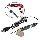 Wiysond USB　はんだごて　PC接続　修理用　ペンタイプ　スタンド　ツール　キット　5V8W