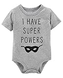 Osh Kosh Baby Boys' Graphic Bodysuits Super Powers 12 Months [並行輸入品]