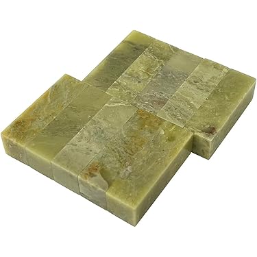 Amazon.co.jp: 弘梅堂 篆刻 印材 青田石（15mm×50mm）青田青白章 1.5cm