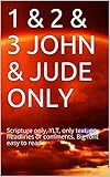 1 & 2 & 3 JOHN & JUDE ONLY: Scripture only, YLT, only text, no headlines or comments. Big font easy to read (English Edition)