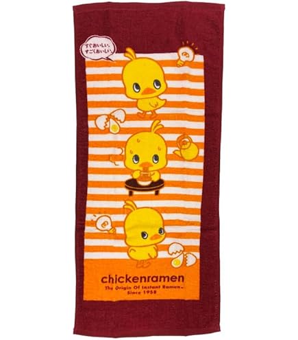 Amazon.co.jp: チキンラーメン ひよこちゃん 60周年タオル 約18×17.5cm