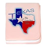 CafePress – Texas – スーパーソフトベビー毛布、新生児おくるみ ピンク 05054716236832E