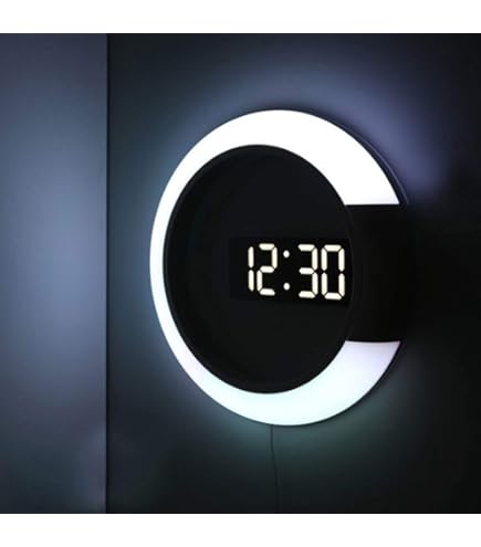 Amazon.co.jp: Felio(フェリオ) デジタル壁掛け時計 アギラ ブルーLED