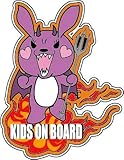 [berryrabbit amazon店]出産祝い　ギフトにも！　いたずらっこに最適！　baby in car 吸盤 ステッカー マグネット　ウサギ　車　babyincar kidsincar kid